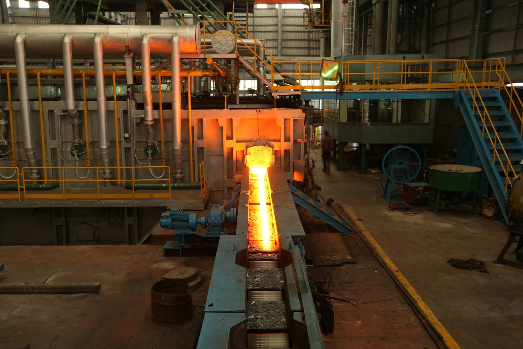 Factory floor filled with production machinery